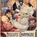 Poster advertising 'Lefevre-Utile' champagne biscuits